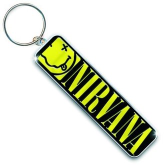 klíčenka (přívěšek) Nirvana - Smiley & Logo - ROCK OFF