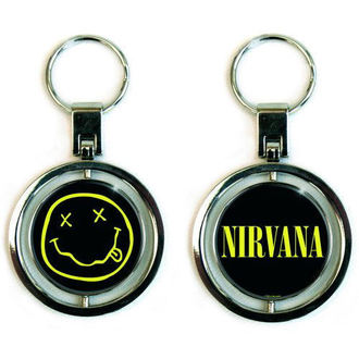 klíčenka (přívěšek) Nirvana - Smiley Spinner - ROCK OFF