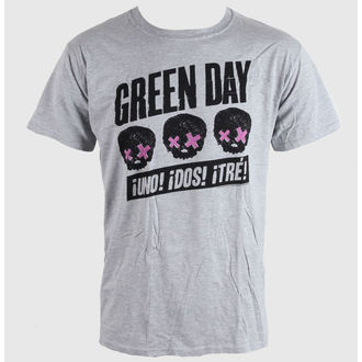 tričko pánské Green Day - Heads Better Than - Grey - ROCK OFF - GDTS03MG