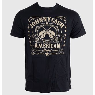 tričko pánské Johnny Cash - American Rebel - Blk - BRAVADO EU - JCTS02