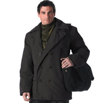 kabát zimní ROTHCO - PEA COAT- BLACK, ROTHCO