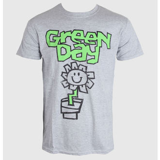 tričko pánské Green Day - Flower Pot - Grey - ROCK OFF - GDTS10MG