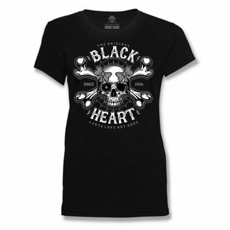 tričko dámské BLACK HEART - DEATH PIN UP - BLACK, BLACK HEART