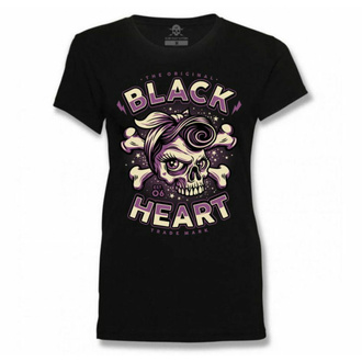 tričko dámské BLACK HEART - BETTY RIZO - BLACK, BLACK HEART