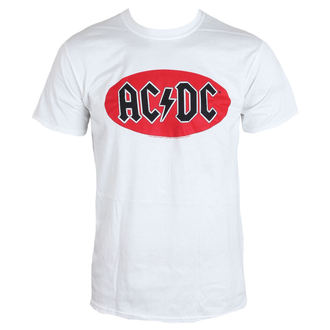 tričko pánské AC/DC - Oval Logo - WHITE - LIVE NATION, LIVE NATION, AC-DC
