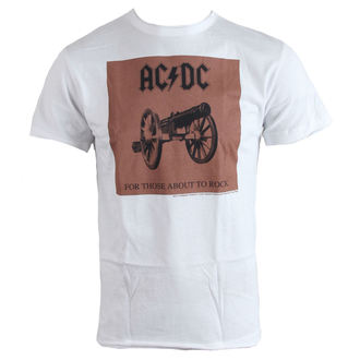 tričko pánské AC/DC - About To Rock - White - AMPLIFIED - ZAV210ARC