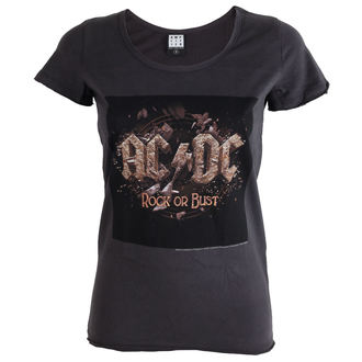 tričko dámské AC/DC - Rock Or Bust Tour - Charcoal - AMPLIFIED, AMPLIFIED, AC-DC