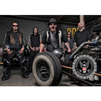 vlajka Five Finger Death Punch - Band Photo, HEART ROCK, Five Finger Death Punch