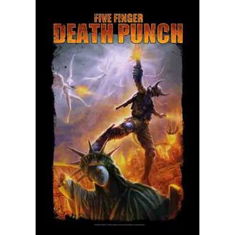 vlajka Five Finger Death Punch - Battle Of The God, HEART ROCK, Five Finger Death Punch