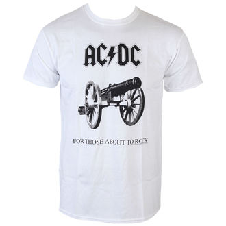 tričko pánské AC/DC - For Those about to rock - WHT - LOW FREQUENCY - ACTS05004W