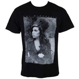 tričko pánské Amy Winehouse - Flower Portrait - ROCK OFF - AMYTS02MB