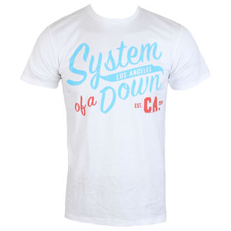 tričko pánské System of a Down - SCRIPT CA WHITE - BRAVADO