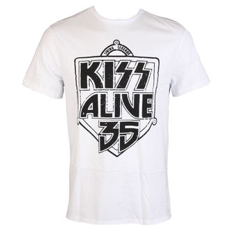 tričko pánské KISS - ALIVE 35 - WHITE - AMPLIFIED, AMPLIFIED, Kiss
