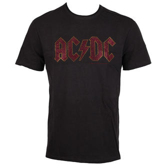 tričko pánské AC/DC - CLASSIC LOGO CHARCOAL RED - AMPLIFIED, AMPLIFIED, AC-DC