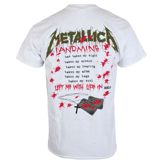 tričko pánské Metallica - One Landmine - White, NNM, Metallica