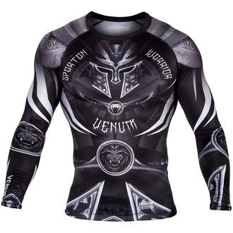 tričko pánské s dlouhým rukávem (termo) Venum - Gladiator 3.0 Rashguard - Black/White - VENUM-02986-108