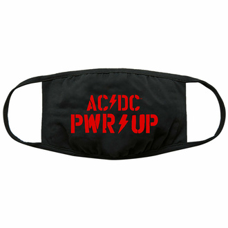 maska AC/DC - PWR-UP Logo - Black - ROCK OFF, ROCK OFF, AC-DC