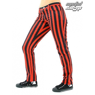 kalhoty dámské Black Pistol - Close Pants Stripe Black/Red - B-1-50-319-04