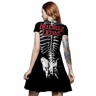 šaty dámské KILLSTAR - Rob Zombie - Foxy Bones Skater - BLACK, KILLSTAR, Rob Zombie