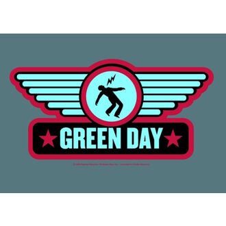 vlajka Green Day - Wings, HEART ROCK, Green Day