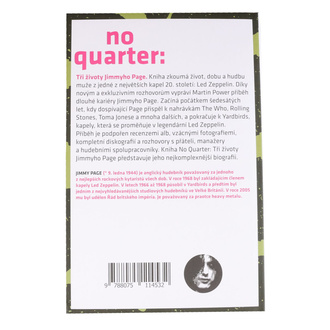 kniha No Quarter - Tři životy Jimmyho Page - Power Martin, NNM, Jimmy Page