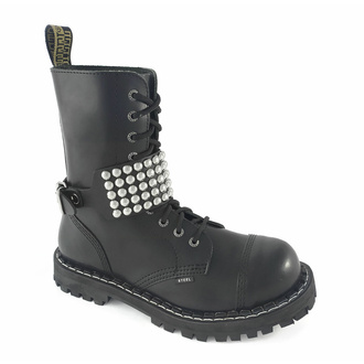 postroj na botu Leather boot strap whith rivets - bubble 5, Leather & Steel Fashion
