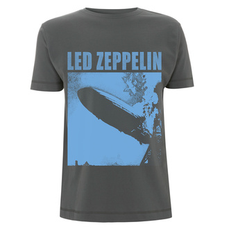 tričko pánské Led Zeppelin - LZ1 Blue Cover - Charcoal, NNM, Led Zeppelin