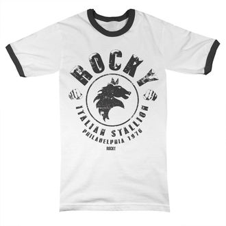 tričko pánské Rocky - Italian Stallion Ringer - White/Black - HYBRIS, HYBRIS, Rocky