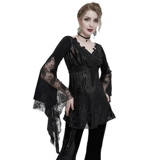 halenka dámská DEVIL FASHION - Gothic Flared Sleeved Lace Splice Beaded - ETT027