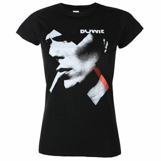 tričko dámské David Bowie - X Smoke - Red BLACK - ROCK OFF, ROCK OFF, David Bowie