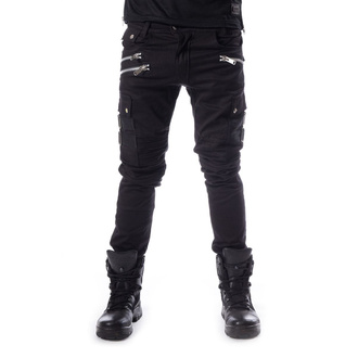 kalhoty pánské Chemical Black - ANDERS - BLACK STRAIGHT FIT - POI902