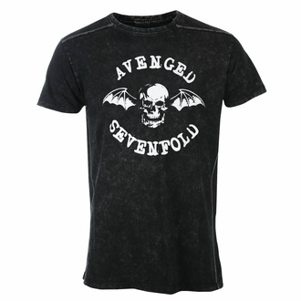 tričko pánské Avenged Sevenfold - Logo - Snow Wash - ROCK OFF - ASSWASH01MB