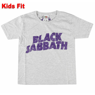 tričko dětské Black Sabbath - Wavy Logo - ROCK OFF, ROCK OFF, Black Sabbath