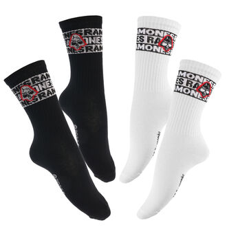 ponožky Ramones - Skull - black/white - MC814