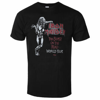 tričko pánské Iron Maiden - Beast On The Road World Tour '82 - Black - ROCK OFF, ROCK OFF, Iron Maiden