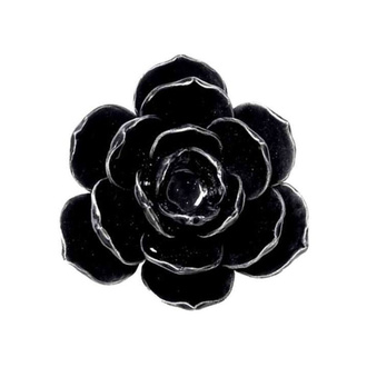 svícen (dekorace) ALCHEMY GOTHIC - Small Black Rose, ALCHEMY GOTHIC