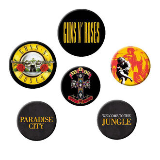 placky Guns N' Roses - Lyrics And Logos - GB posters, GB posters, Guns N' Roses