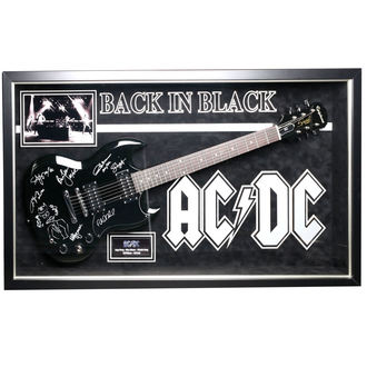 podepsaná kytara AC/DC - Black In Black - ANTIQUITIES CALIFORNIA