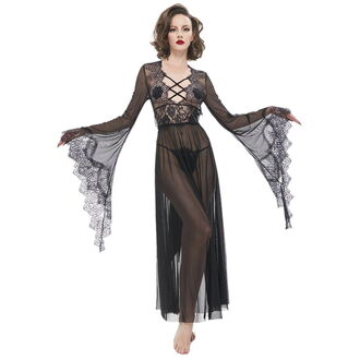 šaty dámské (noční košilka) DEVIL FASHION - Heid' Gothic Flared Sleeve Lace Lingerie - ESX004