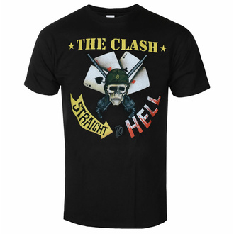 tričko pánské Clash - Straight To Hell Single - BLACK - ROCK OFF, ROCK OFF, Clash