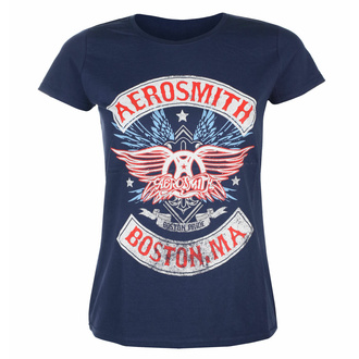 tričko dámské Aerosmith - Boston Pride - NAVY - ROCK OFF, ROCK OFF, Aerosmith