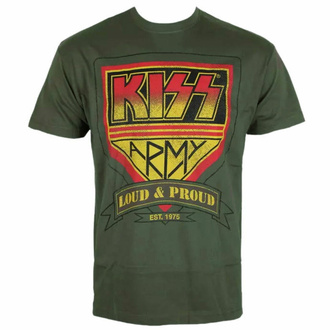 tričko pánské KISS - ARMY Distressed Logo - HYBRIS - ER-1-KISS009-H71-7-DG