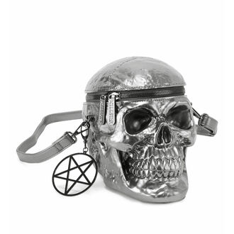 kabelka (taška) KILLSTAR - Grave Digger Skull - Gunmetal, KILLSTAR