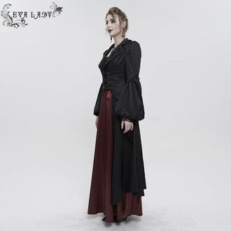 kabát dámský DEVIL FASHION - Gothic Flared Sleeved Beaded Long, DEVIL FASHION