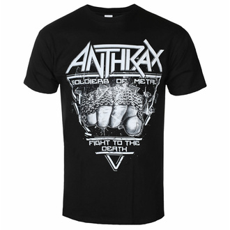 tričko pánské Anthrax - Soldier Of Metal - BLACK - ROCK OFF, ROCK OFF, Anthrax