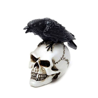 dekorace ALCHEMY GOTHIC - Raven Skull, ALCHEMY GOTHIC