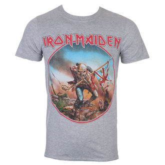 tričko pánské Iron Maiden - Trooper - Grey - ROCK OFF, ROCK OFF, Iron Maiden