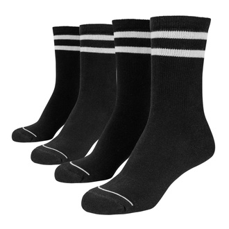 ponožky (set 2 páry) URBAN CLASSICS - 2-Tone College 2-Pack - black/white - TB1882