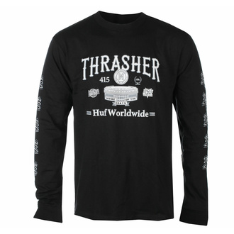 tričko pánské s dlouhým rukávem HUF x THRASHER - Monteray - black, HUF x THRASHER