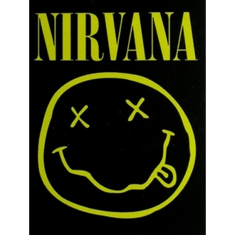 vlajka Nirvana - Happy Face, HEART ROCK, Nirvana
